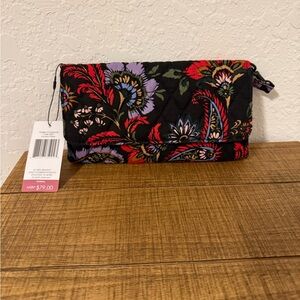 Vera Bradley Black Floral Clutch
